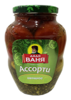 Ассорти овощное (огурец, томат) Дядя Ваня 1,8 л Ассорти овощное (огурец, томат) Дядя Ваня 1,8 л