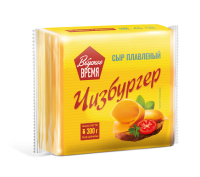 Сыр плавленый ломтевой Чизбургер ТМ Вкусное время МДЖ 30,300 г, БЗМЖ ООО Ястро Переработка
