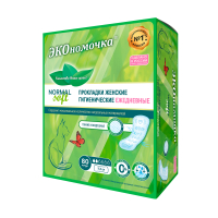 Прокладки женские гигиенические "Экономочка", ежедневные, 80шт