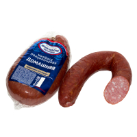 Колбасное изделие. Колбаса Домашняя полукопченая. Мясной продукт 400г кат.А