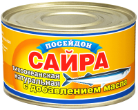 Сайра НМД 230г ТМ ПОСЕЙДОН ЮЖМОРРЫБФЛОТ АО (производитель)
