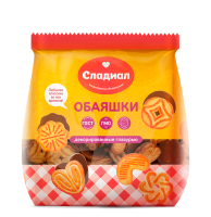 Печенье сахарное "Обаяшки" с посыпкой сахаром декорированные глазурью 1 кг Слада КД ООО (производите