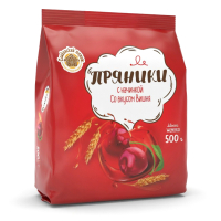 Пряники с начинкой Вишня, 500 гр. Колосок ООО(производитель)