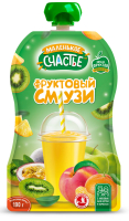 Смузи Маленькое счастье Фруктовый Микс Смузи 190г гуалапак