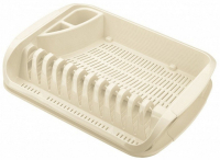 Комплект сушилки для посуды (395х295х80) с подставкой для столовых приборов (160х113х143), "Бытпласт"