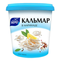 Кальмар филе соломка в маринаде Балтийский Берег 390 г