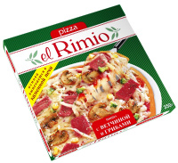 Пицца Rimio с ветчиной и грибами 350г ООО Морозко