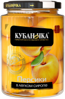 Персики в легком сиропе "Кубаночка" 750 гр
