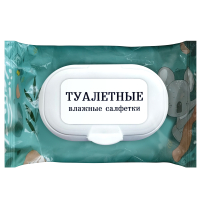 Влажная туалетная салфетка с растительным экстраком и Д пантенолом 156шт (пласт.клапан) СООО БелГринлайн