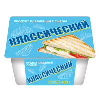 Продукт плавленный с сыром Классический/С ветчиной, 400 гр, с ЗМЖ ЯСТРО ПЕРЕРАБОТКА ООО(производитель)