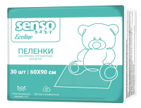 Пеленки одноразовые впитывающие Senso Baby Ecoline 60*90см., 30 шт. БелЭмса