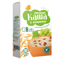 Каша овсяная быстрого приготовления в ассортименте 40гр.*8шт ООО Стандарт Каша овсяная быстрого приготовления в ассортименте 40гр.*8шт ООО Стандарт