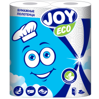 Бумажные полотенца 2 слоя 2 рулона Joy ECO 35м ООО Адищевская бумажная фабрика