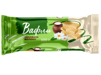 Вафли Топленое молоко, 600 гр. ПК Кундрат Вафли Топленое молоко, 600 гр. ПК Кундрат