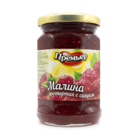 Малина протертая с сахаром 600г. ст/б. Премьер ПРЕМЬЕР ООО(Павловский Посад)(производитель)