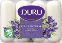 DURU PURE&NAT мыло Лаванда (э/пак) 4*85г  