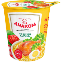 Лапша б/п со вкусом курицы в стакане Анаком 50г. Импрод ООО(производитель) Импрод ООО(производитель)