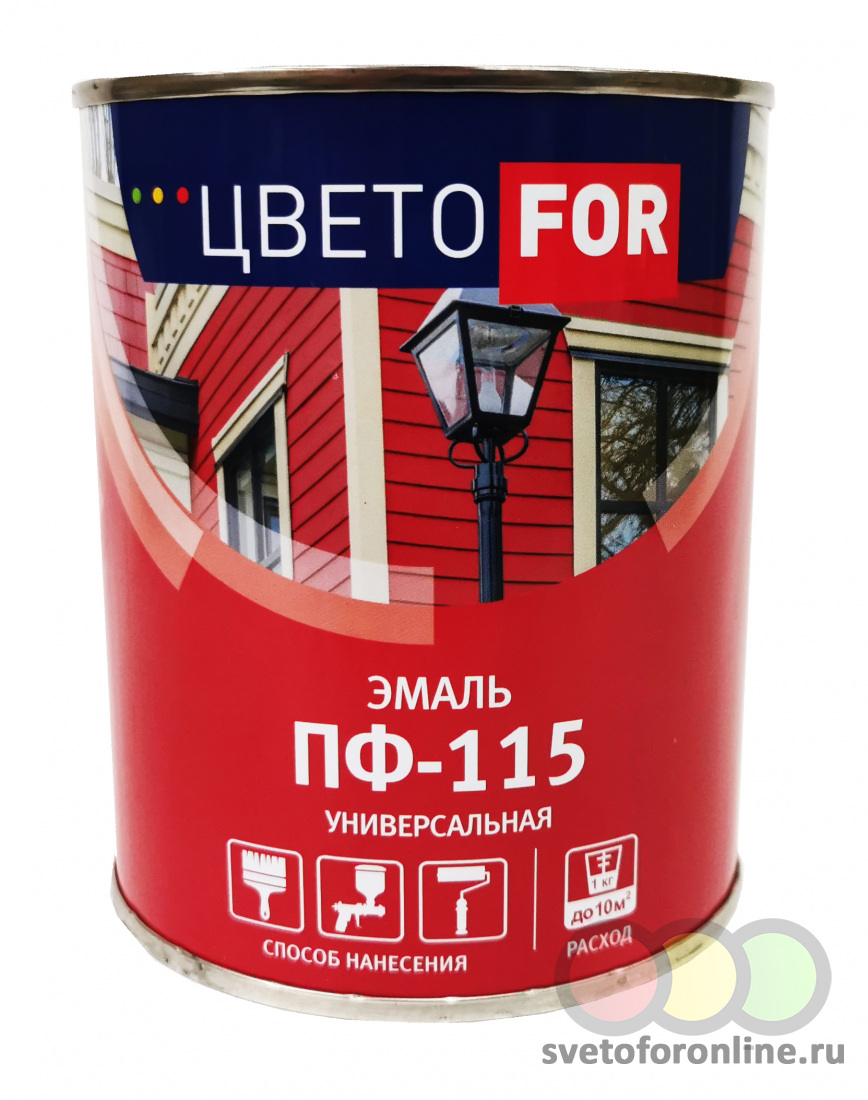 Эмаль ЦВЕТОFOR ПФ, в ассортименте, банка 0,8 кг Ярославские краски .